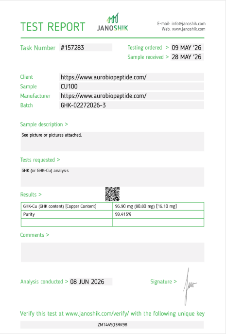 Quality verification report 06