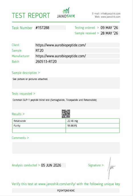 Quality verification report 07